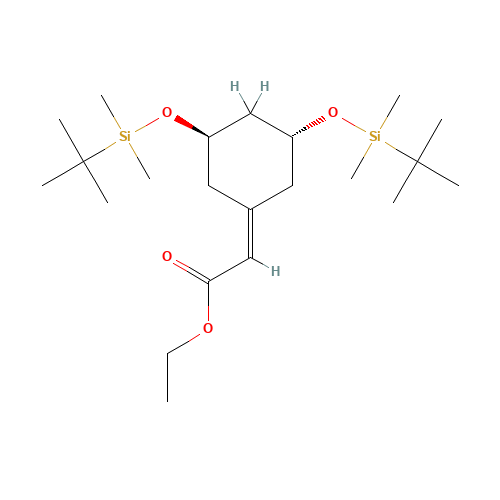 (3R-trans)-[3,5-Bis[[(1,1-dimethylethyl)dimethylsilyl]oxy]cyclohexylidene]-acetic Acid Ethyl Ester (CAS: 139356-36-8) - Related Chemical Product