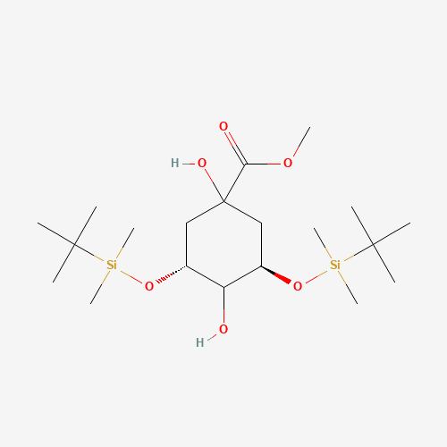 (1a,3R,4a,5R)-3,5-Bis[[(1,1-dimethylethyl)dimethylsilyl]oxy]-1,4-dihydroxy-cyclohexanecarboxylic Acid Methyl Ester (CAS: 135711-62-5) - Related Chemical Product