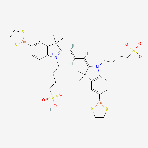 Bis(dithiarsolanyl)-bis(sulfobutyl) Cyanine 3 (CAS: 946135-47-3) - Related Chemical Product