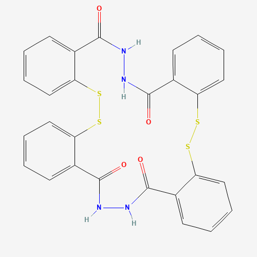 N,N'-Bis(2,2'-dithiosalicyl)hydrazide (CAS: 292615-40-8) - Chemical Structure and Molecular Formula 