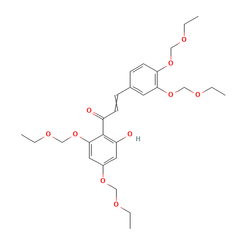 3-[3,4-Bis(ethoxymethoxy)phenyl]-1-[2-hydroxy-4,6-bis(ethoxymethoxy)phenyl]-2-propen-1-one (CAS: 1076199-11-5) - Related Chemical Product