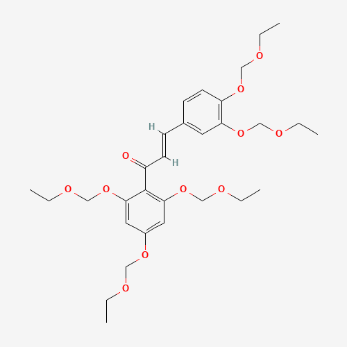 3-[3,4-Bis(ethoxymethoxy)phenyl]-1-[2,4,6-tris(ethoxymethoxy)phenyl]-2-propen-1-one (CAS: 1076199-13-7) - Related Chemical Product