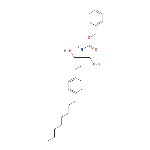 [1,1-Bis(hydroxymethyl)-3-(4-octylphenyl)propyl]carbamic acid Phenylmethyl Ester (CAS: 402616-41-5) - Related Chemical Product