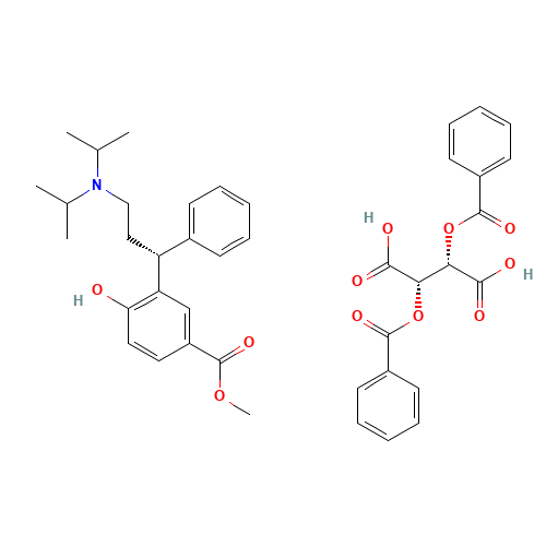 3-[(1R)-3-Bisisopropylamino-1-phenylpropyl-4-hydroxy Benzoic Acid Methyl Ester Dibenzoyl-D-tartaric Acid Salt (CAS: 1294517-15-9) - Related Chemical Product