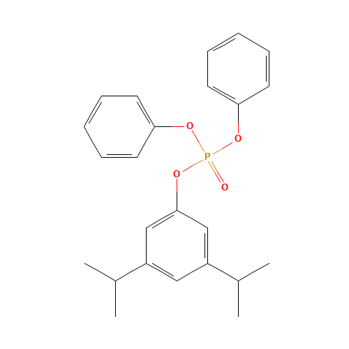3,5-Bis(isopropyl)phenyl Diphenyl Phosphate (CAS: 113765-39-2) - Chemical Structure and Molecular Formula 