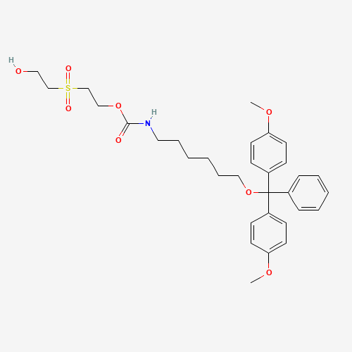 [6-[Bis(4-methoxyphenyl)phenylmethoxy]hexyl]-carbamic Acid 2-[(2-Hydroxyethyl)sulfonyl]ethyl Ester (CAS: 178261-44-4) - Related Chemical Product