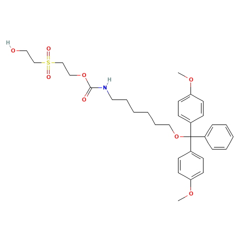 [6-[Bis(4-methoxyphenyl)phenylmethoxy]hexyl]-carbamic Acid 2-[(2-Hydroxyethyl)sulfonyl]ethyl Ester (CAS: 178261-44-4) - Related Chemical Product