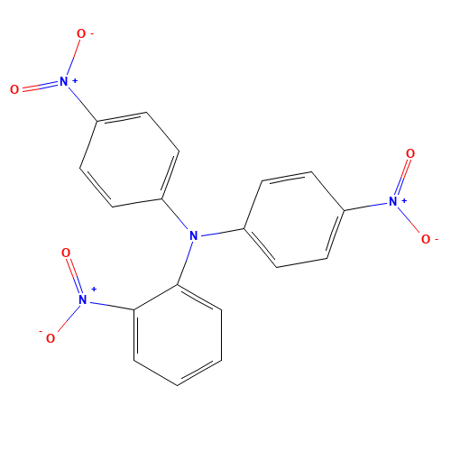 Bis-(4-nitrophenyl)-2-nitrophenylamine (CAS: 117847-23-1) - Chemical Structure and Molecular Formula 