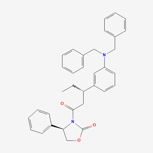 [R-(R*,S*)]-3-[3-[3-[Bis(phenylmethyl)amino]phenyl]-1-oxopentyl]-4-phenyl-2-oxazolidinone (CAS: 174590-40-0) - Related Chemical Product
