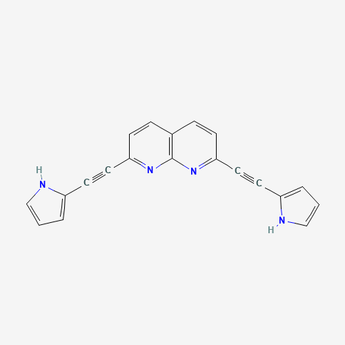 2,7-Bis-(1H-pyrrol-2-yl)ethynyl-1,8-naphthridine (CAS: 467435-64-9) - Related Chemical Product