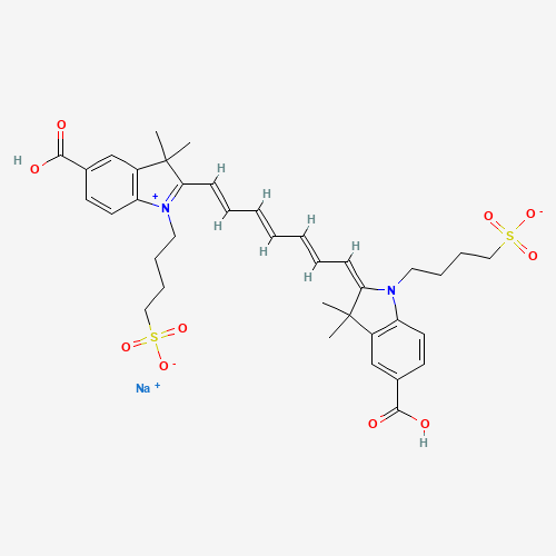 1,1'-Bis-(4-sulfobutyl)-indotricarbocyanine-5,5'-dicarboxylic Acid Monosodium Salt; (CAS: 308127-43-7) - Related Chemical Product
