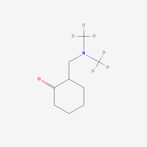 2-(Bismethyl)aminomethylcyclohexanone-d6 (CAS: 873928-71-3) - Chemical Structure and Molecular Formula 