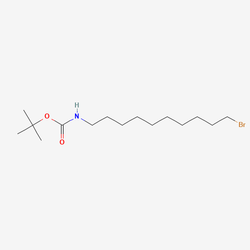 10-(t-Boc-amino)-1-decylbromide (CAS: 887353-29-9) - Chemical Structure and Molecular Formula 