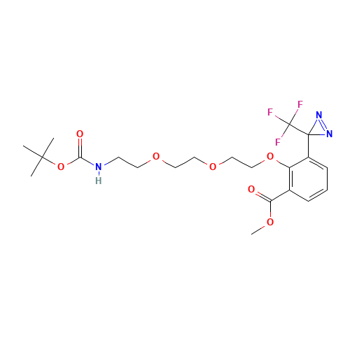 2-[2-[2-(2-t-Boc-aminoethoxy]ethoxy]ethoxy]-4-[3-(trifluoromethyl)-3H-diazirin-3-yl]benzoic Acid Methyl Ester (CAS: 165963-73-5) - Related Chemical Product