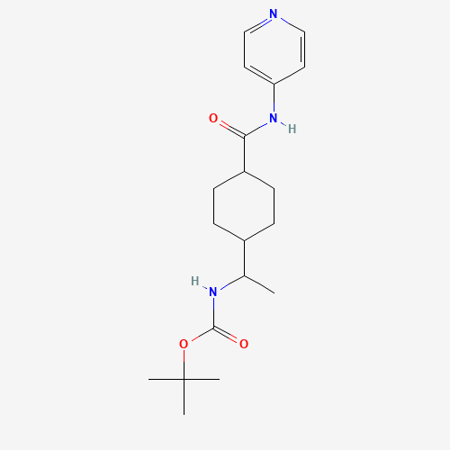 (1R)-trans-4-[N-Boc-1-aminoethyl]-N-4-pyridinyl-cyclohexanecarboxamide (CAS: 671816-04-9) - Related Chemical Product