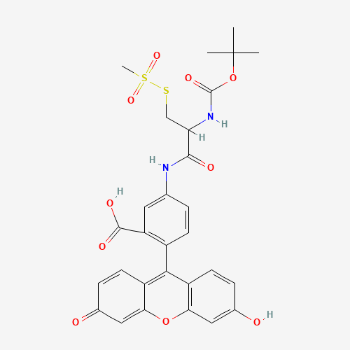 (L)-2-[(t-Boc)amino]-2-[(5-Fluoresceinyl)aminocarbonyl]ethyl Methanethiosulfonate (CAS: 1042688-20-9) - Related Chemical Product