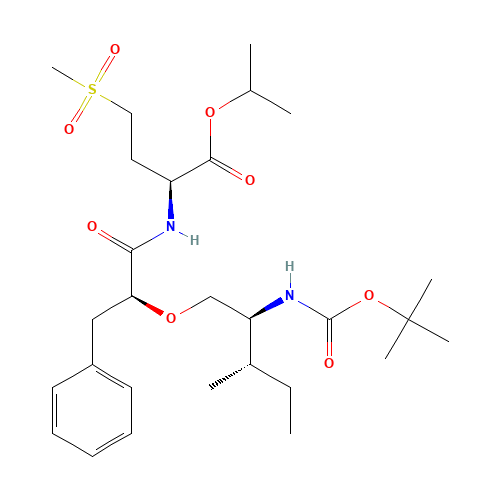 (2S)-[(2'S)-t-Boc-amino-(3'S)-methyl-1-pentyloxy]-3-phenylpropionyl-methionine Sulfone,Isopropyl Ester (CAS: 1356016-69-7) - Related Chemical Product