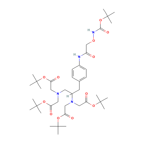 4-(N-Boc-aminoxyacetamido)benzyl Ethylenediaminetetraacetic Acid,Tetra(t-butyl) Ester (CAS: 1216552-27-0) - Related Chemical Product