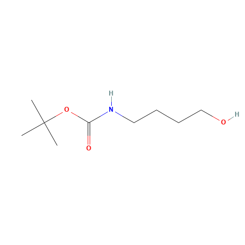 4-(t-Boc-amino)-1-butanol (CAS: 75178-87-9) - Chemical Structure and Molecular Formula 