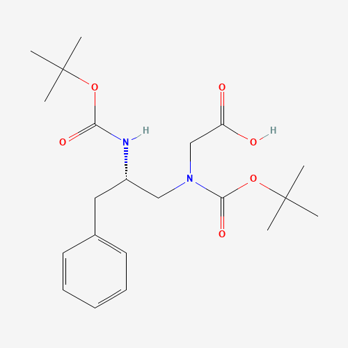 (2S)-N-(2-Boc-amino-3-phenylpropyl) Boc-glycine (CAS: 1217833-76-5) - Related Chemical Product