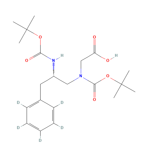 (2S)-N-(2-Boc-amino-3-phenyl-d5-propyl) Boc-glycine (CAS: 1217601-60-9) - Related Chemical Product