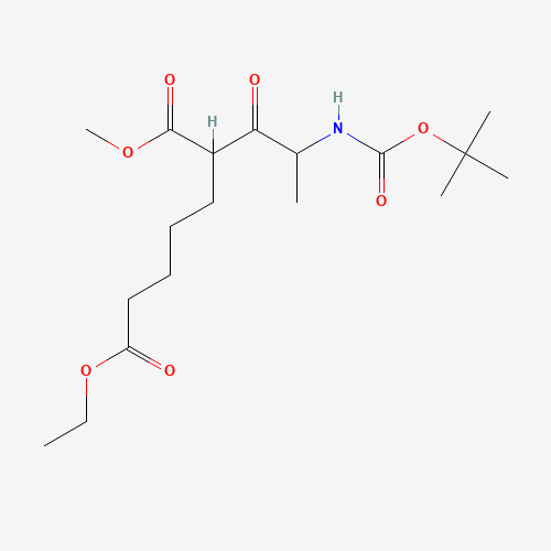 2-[2-(N-Boc-amino)propionyl]heptanedioic Acid 7-Ethyl Ester 1-Methyl Ester (CAS: 1076199-19-3) - Related Chemical Product