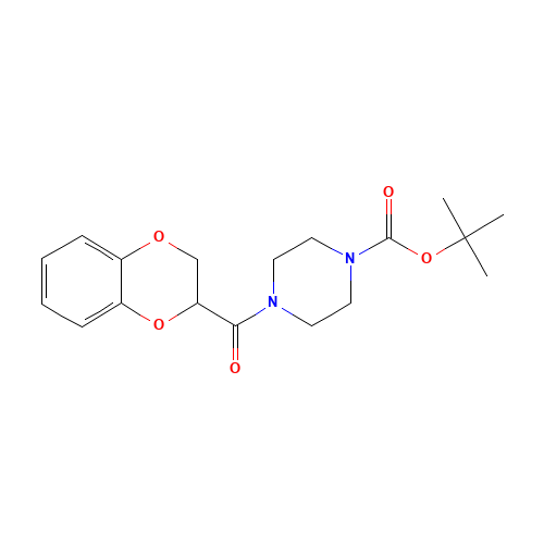 4-Boc-1-(1,4-benzodioxan-2-ylcarbonyl)piperazine (CAS: 1076199-22-8) - Related Chemical Product