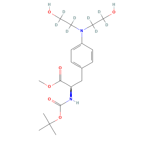 N-Boc-4-[bis(2-hydroxyethyl-d4)amino]-L-phenylalanine Methyl Ester (CAS: 1217602-23-7) - Related Chemical Product