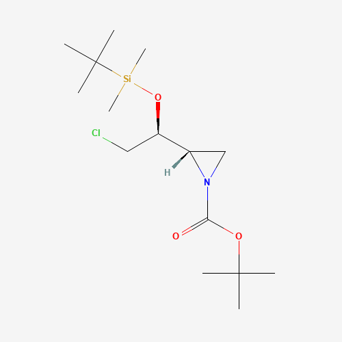 N-t-Boc-2S-1S-butyldimethylsilyloxy-2-chloroethyl)aziridine (CAS: 326480-01-7) - Related Chemical Product