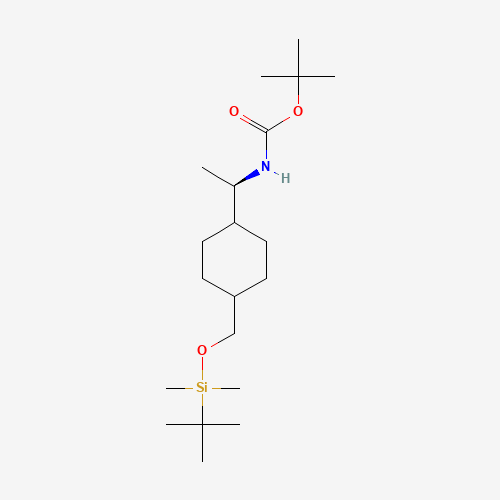 (R)-N-Boc-1-[4-(tert-butyldimethylsilyloxymethyl)cyclohexyl]ethan-1-amine (CAS: 672314-58-8) - Related Chemical Product