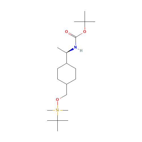 (R)-N-Boc-1-[4-(tert-butyldimethylsilyloxymethyl)cyclohexyl]ethan-1-amine (CAS: 672314-58-8) - Related Chemical Product