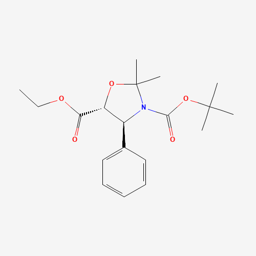 3-(t-Boc)-2,2-dimethyl-4-phenyl-1,3-oxazolidin-5-yl]formic Acid Ethyl Ester (CAS: 143527-74-6) - Related Chemical Product