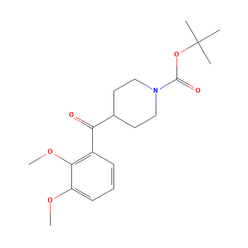 N-Boc-(2,3-dimethoxyphenyl)-4-piperidinylmethanone (CAS: 139290-71-4) - Chemical Structure and Molecular Formula 