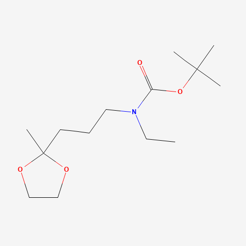 N-(t-Boc)-N-ethyl-3-(2-methyl-[1,3]dioxolan-2-yl)propylamine (CAS: 887353-49-3) - Related Chemical Product