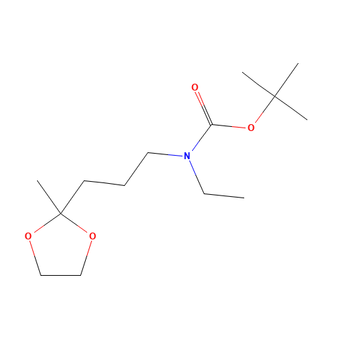 N-(t-Boc)-N-ethyl-3-(2-methyl-[1,3]dioxolan-2-yl)propylamine (CAS: 887353-49-3) - Related Chemical Product