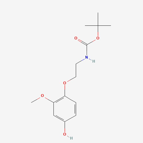 N-tert-Boc-2-(4-hydroxy-2-methoxyphenoxy)-ethylamine (CAS: 887353-54-0) - Related Chemical Product