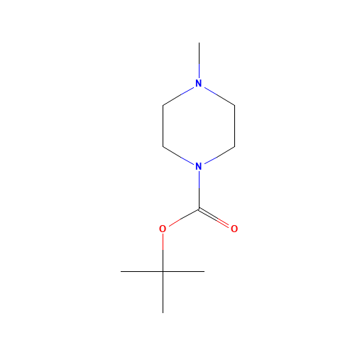 N-Boc-N-methylpiperazine (CAS: 53788-49-1) - Chemical Structure and Molecular Formula 