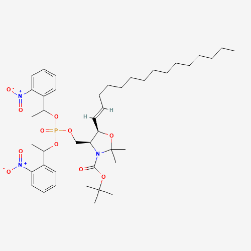 N-tert-Butyloxycarbonyl-D-erythro-sphingosine-2,3-N,O-acetonide-1-phosphate Bis[1-(2-nitrophenyl)ethyl]ester (CAS: 207516-26-5) - Related Chemical Product