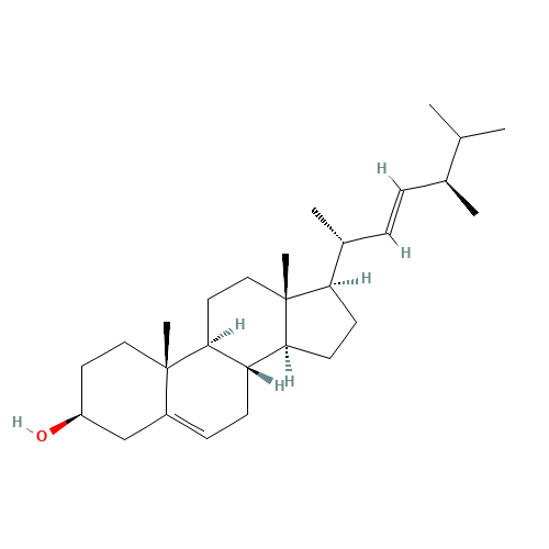 Brassicasterol (CAS: 474-67-9) - Chemical Structure and Molecular Formula 