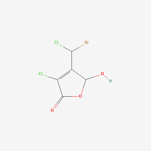 4-(Bromochloromethyl)-3-chloro-5-hydroxy-2(5H)-furanone (CAS: 132059-51-9) - Related Chemical Product