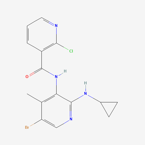 N-[5-Bromo-2-(cyclopropylamino)-4-methyl-3-pyridinyl]-2-chloro-3-pyridinecarboxamide (CAS: 284686-20-0) - Related Chemical Product
