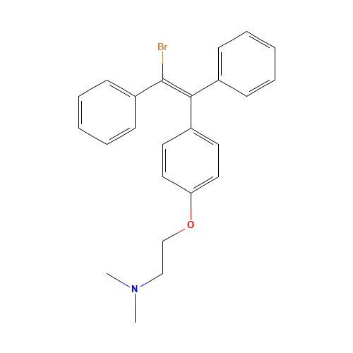 trans-(E)-1-Bromo-2-[4-[2-(dimethylamino)ethoxy]phenyl]-1,2-diphenylethene (CAS: 19118-19-5) - Related Chemical Product