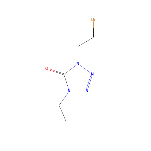 1-(2-Bromoethyl)-4-ethyl-1,4-dihydro-5H-tetrazol-5-one (CAS: 84501-67-7) - Related Chemical Product