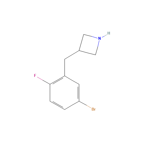 3-[(5-Bromo-2-fluorophenyl)methyl]azetidine (CAS: 937619-34-6) - Related Chemical Product