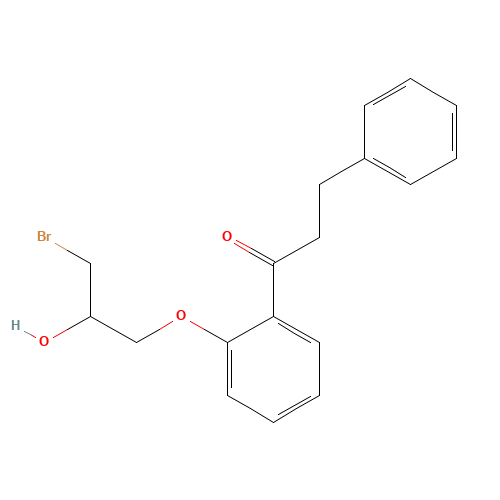 1-[2-(3-Bromo-2-hydroxypropoxy)phenyl]-3-phenyl-1-propanone (CAS: 93885-34-8) - Related Chemical Product