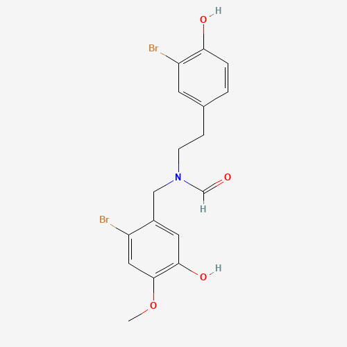 N-(3-Bromo-4-hydroxyphenethyl)-N-(2-bromo-5-hydroxy-4-methoxybenzyl)formamide (CAS: 162334-97-6) - Related Chemical Product