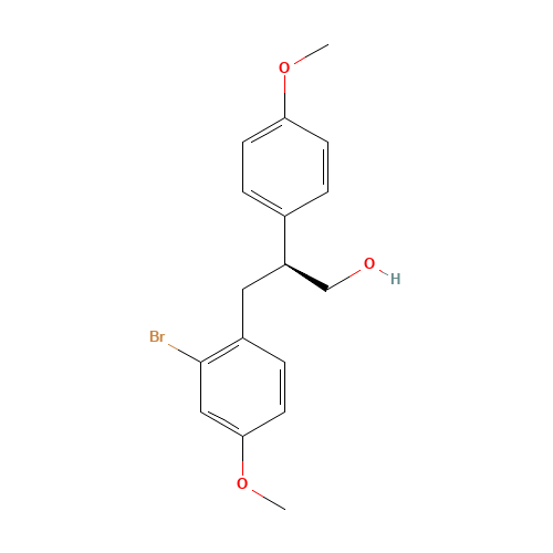 (S)-3-(2-Bromo-4-methoxyphenyl)-2-(4-methoxyphenyl)propan-1-ol (CAS: 917379-11-4) - Related Chemical Product