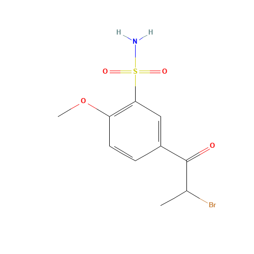 2-Bromo-1-(4'-methoxy-3'-sulfonamidophenyl)-1-propanone (CAS: 86225-70-9) - Related Chemical Product