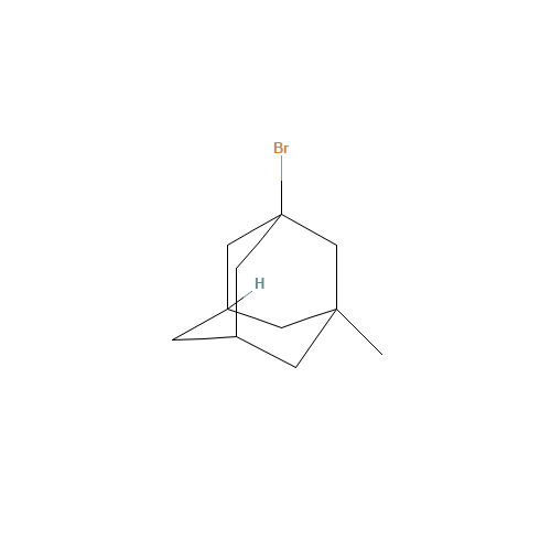 1-Bromo-3-methyladamantane (CAS: 702-77-2) - Chemical Structure and Molecular Formula 
