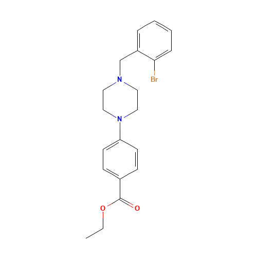 4-[4-[(2-Bromophenyl)methyl]-1-piperazinyl]benzoic Acid Ethyl Ester (CAS: 926934-01-2) - Related Chemical Product